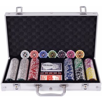 Costway Pokerová sada 300 žetonů