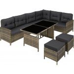 tectake 406515 ratanová sestava barletta přírodní – Zbozi.Blesk.cz