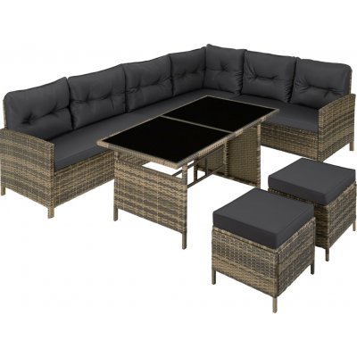 tectake 406515 ratanová sestava barletta přírodní – Zbozi.Blesk.cz