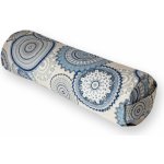Gadeo jógový válec bolster na jógu Mandala modrá Výplň polštář s pohankovými slupkami + potah 50x15 – Hledejceny.cz