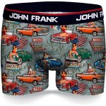 John Frank pánské boxerky JFBD338 šedá – Zboží Dáma