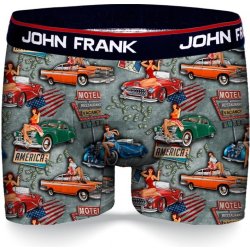 John Frank pánské boxerky JFBD338 šedá