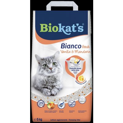 Biokat’s Bianco Fresh vanilka a mandarinka 5 kg – Zboží Mobilmania