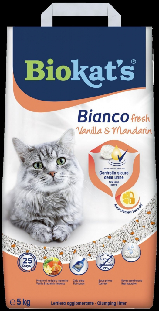 Biokat’s Bianco Fresh vanilka a mandarinka 5 kg