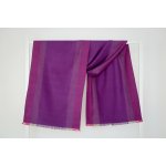 Šála z česaného hedvábí fialové odstíny oboustranná – Sleviste.cz