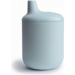 Mushie silikonový hrneček s pítkem Powder Blue 175 ml – Zboží Dáma