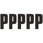 Samolepicí P černá samolepící vinylová fólie arch 5 ks - písmena 50 mm – Zboží Dáma