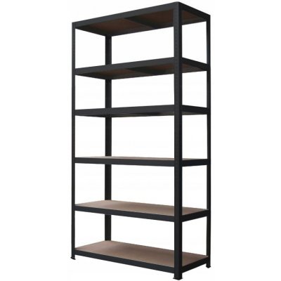 Fistar Regál 2200 x 1200 x 600 mm 6 polic černý – HobbyKompas.cz