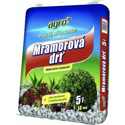 Agro mramorová drvina 7–14 mm 5 litrů – Hledejceny.cz