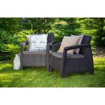 Allibert Corfu Duo hnědá / warm taupe 2 ks – Hledejceny.cz