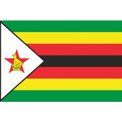 Zimbabwe vlajka - 30 x 45 cm - tunel, karabina – Hledejceny.cz