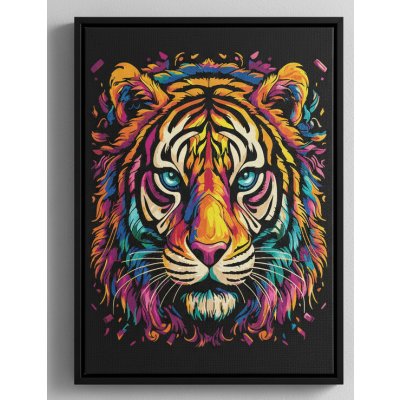 vytvarnehracky.cz Malování na černé plátno 40 x 50 cm tygr – Zboží Dáma