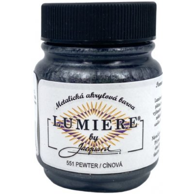 Jacquard Metalické Barvy Lumiere 551 cínová – Sleviste.cz