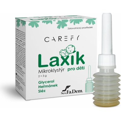 CAREFY Laxík mikroklystýr pro děti 2 x 3 g – Sleviste.cz