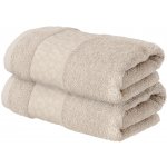 Livarno froté ručník 50 x 100 cm 2 ks světle hnědá – Zboží Dáma