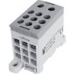 Eleman Blok pro rozd. fází PVB 125-2-9, 1pól., AL/CU, 125A, 1000V, šedý – Sleviste.cz