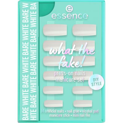 essence what the fake! umělé nehty 04 BARE WHITE 28 ks – Zboží Dáma