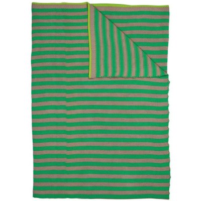 PIP Studio přehoz na postel Bonsoir Stripe zelená 130 x 170 cm