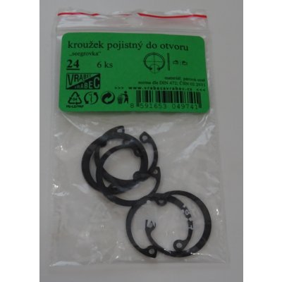 MDtools Pojistné kroužky do otvoru - vnitřní segrovky DIN 472, různé rozměry Vnější průměr: 22 – Hledejceny.cz