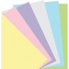 Filofax -Náplň, kapesní, papír nelinkovaný, mix barev pastel (6 barev)