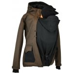 Shara softshellová bunda zimní vsadka se vzorem přední nošení hnědá žíhaná s černou – Sleviste.cz