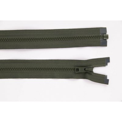 de-park Zip YKK - 55cm - dělitelný - army khaki - 684 – Hledejceny.cz