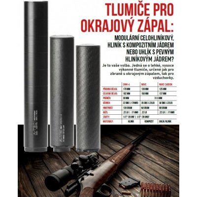 A Tec WAVE Carbon, pro malorážky, Ráže: .22Lr na závit M15x1mm – Zboží Dáma