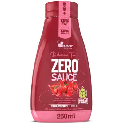 Olimp Zero Sauce Jahoda 250 ml – Hledejceny.cz