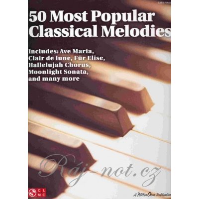 50 Most Popular Classical Melodies klavír ve snadné úpravě – Hledejceny.cz