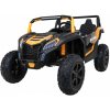 Dětské elektrické vozítko mamido Dětské elektrické autíčko Buggy UTV Strong 24V nafukovací kola zlaté