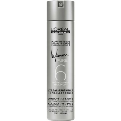 L'Oréal Infinium Pure Strong silně tužící lak na vlasy neprášivý 300ml – Hledejceny.cz