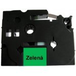 Můj-toner Páska Brother TZ-721 (TZE-721, TZ721, TZE721, PT, P-touch), 9mm, délka 8m, černá / zelená, laminovaná - kompatibilní – Hledejceny.cz
