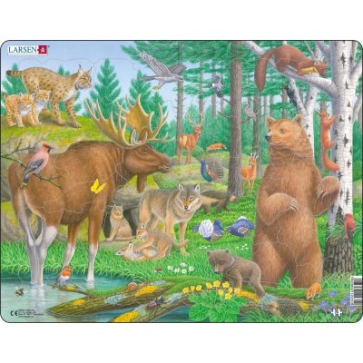 Larsen Lesní zvířata 29 dílků – Zboží Mobilmania