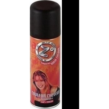 Zo Temporary Hair Colour barevný lak na vlasy černý sprej 125 ml