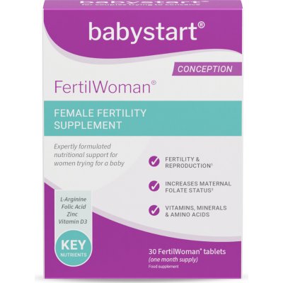 Babystart FertilWoman vitamíny pro ženy s kyselinou listovou 30 tablet – Hledejceny.cz