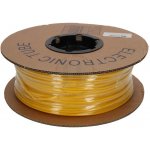 Označovací oválná PVC bužírka, průměr 2,0-2,8mm, průřez 0,75-1,0mm, žlutá, 100m – Sleviste.cz