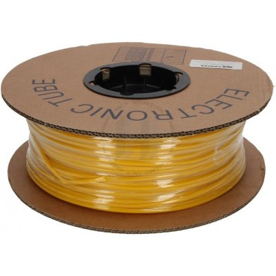 Označovací oválná PVC bužírka, průměr 2,0-2,8mm, průřez 0,75-1,0mm, žlutá, 100m – Sleviste.cz