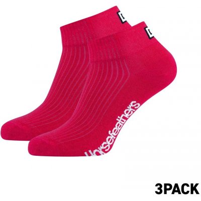 Horsefeathers RUN 3PACK SOCKS rose red – Sleviste.cz