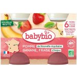 Babybio Jablko banán a jahody s mátou 2 x 130 g – Sleviste.cz
