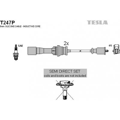 Sada kabelů pro zapalování TESLA T247P – Hledejceny.cz