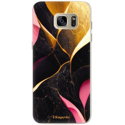 Pouzdro iSaprio - Gold Pink Marble - Samsung Galaxy S7 Edge