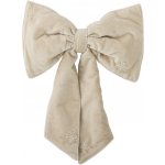 Bloomingville Vánoční dekorace mašle Ruby Nature 30 cm, béžová barva, textil – Hledejceny.cz
