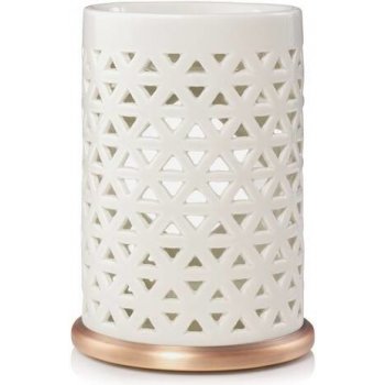 Yankee Candle Belmont Lattice Ceramic with Metal Base aroma lampa