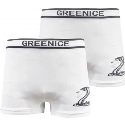 GreeNice bezešvé boxerky bílá 2 ks