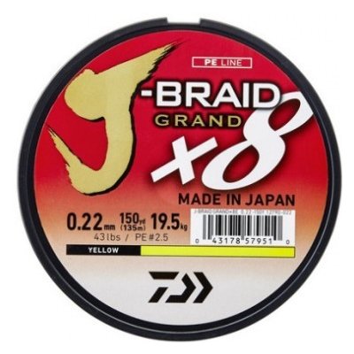 Daiwa šňůra J-Braid Grand X8E Chartreuse 135m 0,06mm 5kg – Zboží Mobilmania