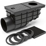 Geiger Lapač střešních splavenin 110 boční černý – Sleviste.cz