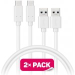 Connect IT CCA-5006-WH Wirez USB-C (Type C) - USB, 1m, bílý, 2ks – Hledejceny.cz