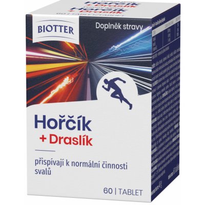 Biotter Hořčík + Draslík 60 tablet – Hledejceny.cz
