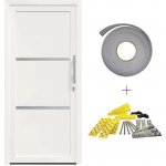 OMAXI Přední dveře Bílá 88 x 200 cm PVC 787082 – Hledejceny.cz