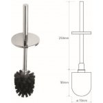 Bemeta Omega Náhradní WC kartáč s rukojetí a krytkou pro 102313067 vrut + černý kartáč 131567054 – Sleviste.cz